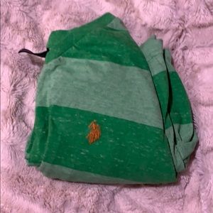 men’s green us polo tee